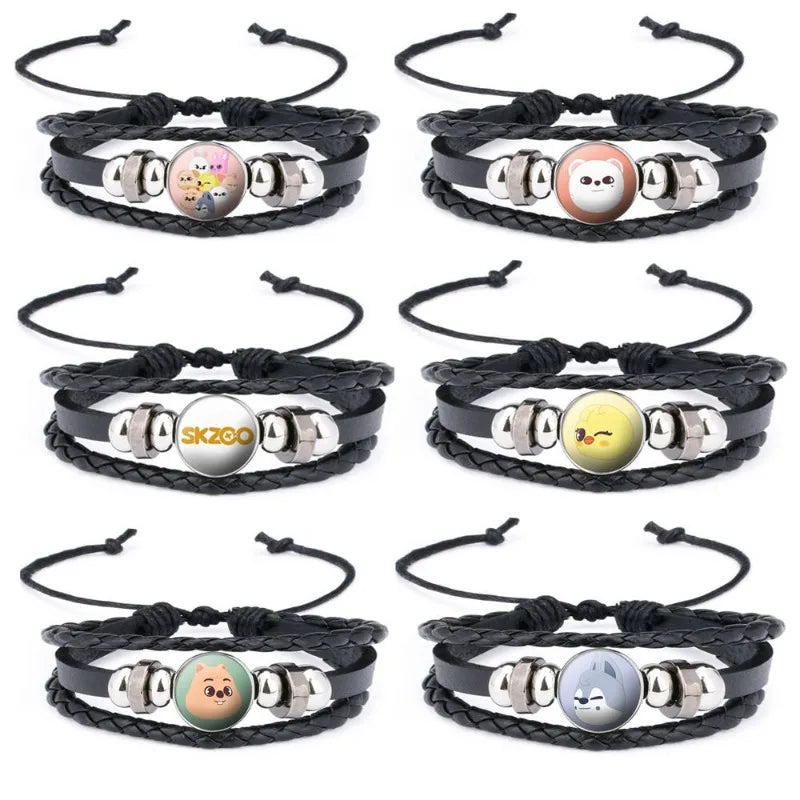 Pulseira De Couro Skzoo