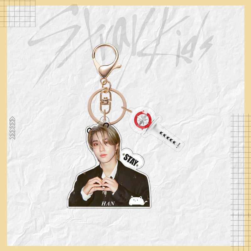 🔑 Chaveiro Stray Kids – Cada Membro, Um Estilo Único! 🎶