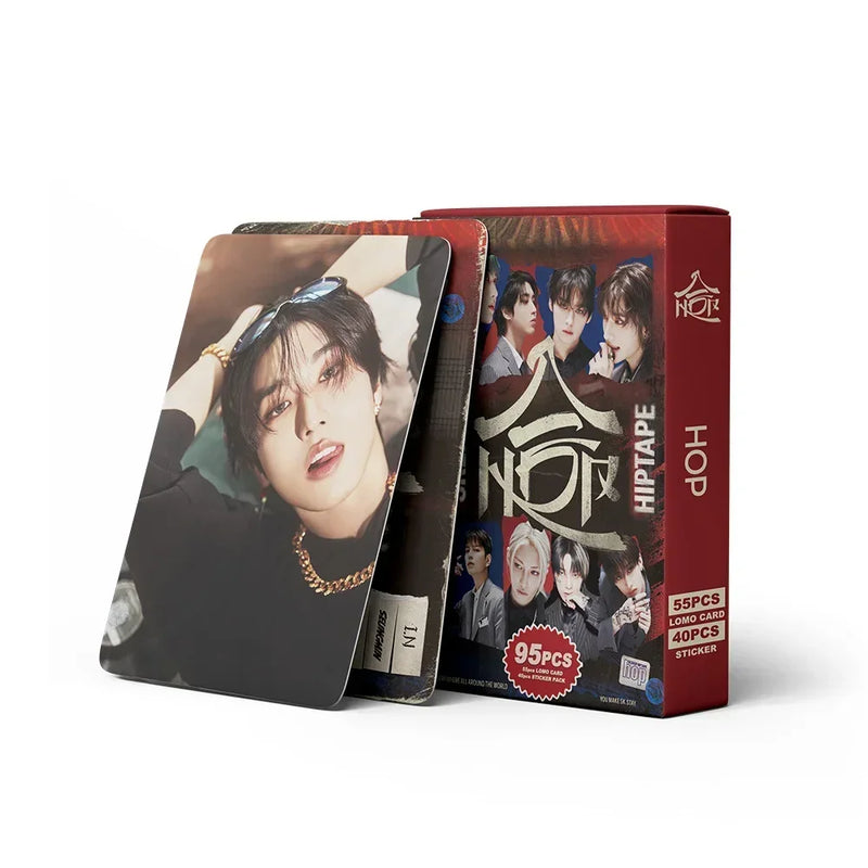 Kit com 95 Photocards Stray Kids – Novo Álbum | LOMO Cards de Alta Qualidade | Presente Perfeito para Fãs STAY