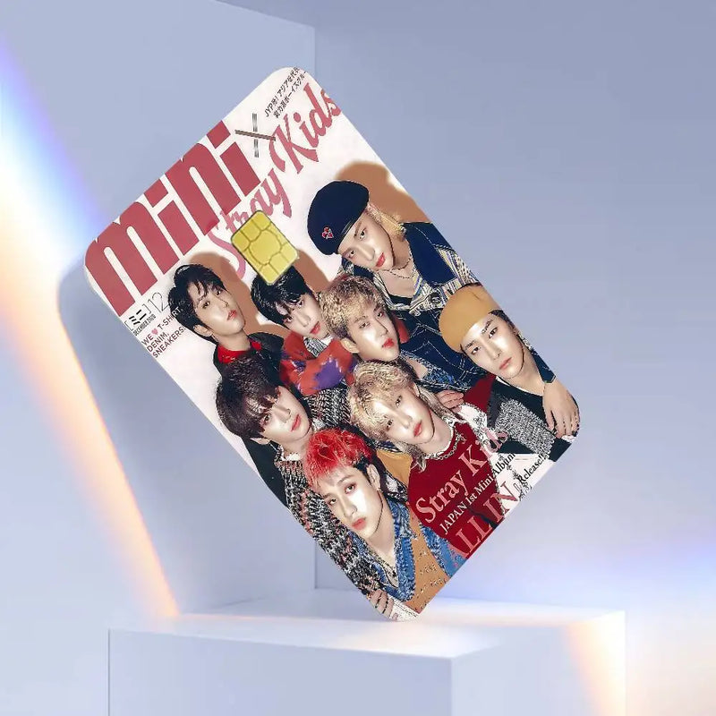 Adesivo de Cartão Stray Kids – À Prova D’Água e Sem Resíduos | Kpop Skz Card Skin