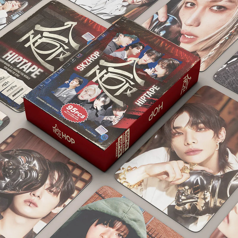 Kit com 95 Photocards Stray Kids – Novo Álbum | LOMO Cards de Alta Qualidade | Presente Perfeito para Fãs STAY