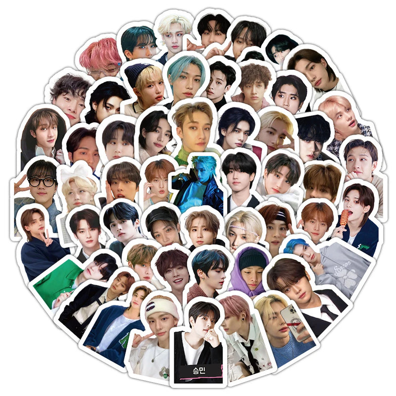 Kit com 50 ou 100 Adesivos SKZOO Stray Kids – K-pop Fofo, Ideal para Decoração, Planners e Cadernos