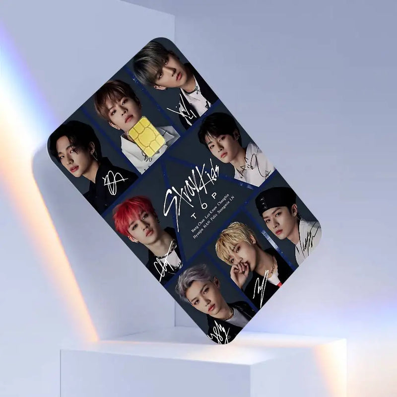 Adesivo de Cartão Stray Kids – À Prova D’Água e Sem Resíduos | Kpop Skz Card Skin