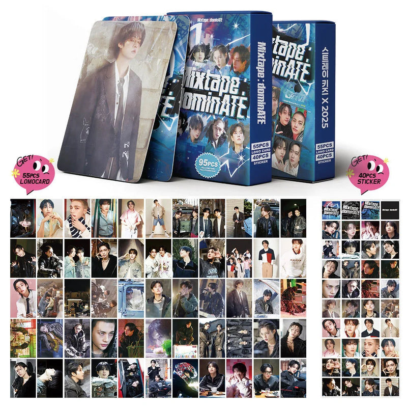 Kit com 95 Photocards Stray Kids – Novo Álbum | LOMO Cards de Alta Qualidade | Presente Perfeito para Fãs STAY