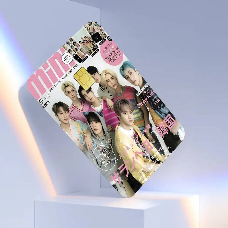 Adesivo de Cartão Stray Kids – À Prova D’Água e Sem Resíduos | Kpop Skz Card Skin