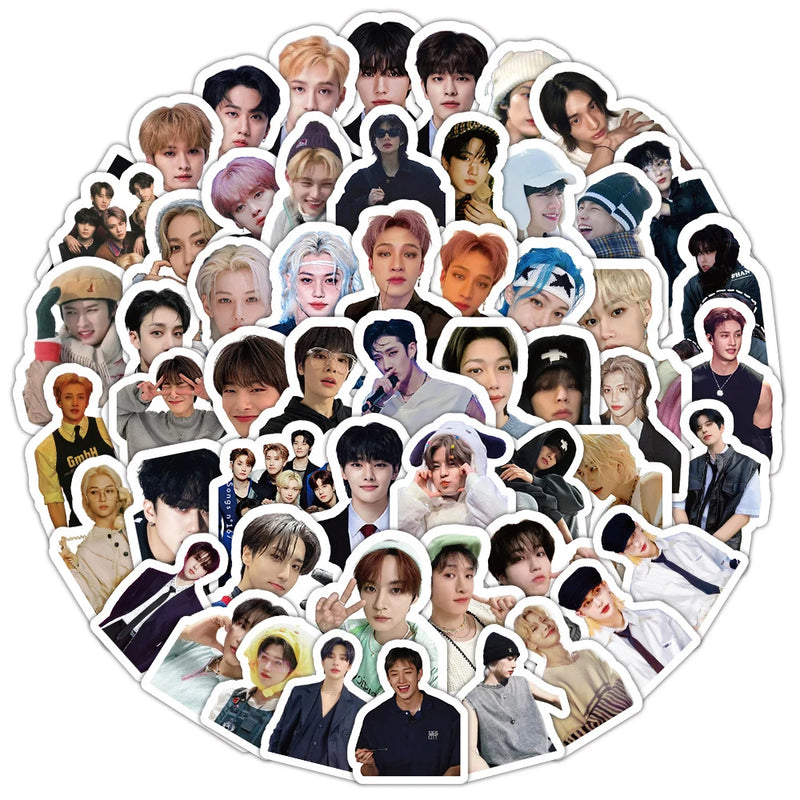 Kit com 50 ou 100 Adesivos SKZOO Stray Kids – K-pop Fofo, Ideal para Decoração, Planners e Cadernos
