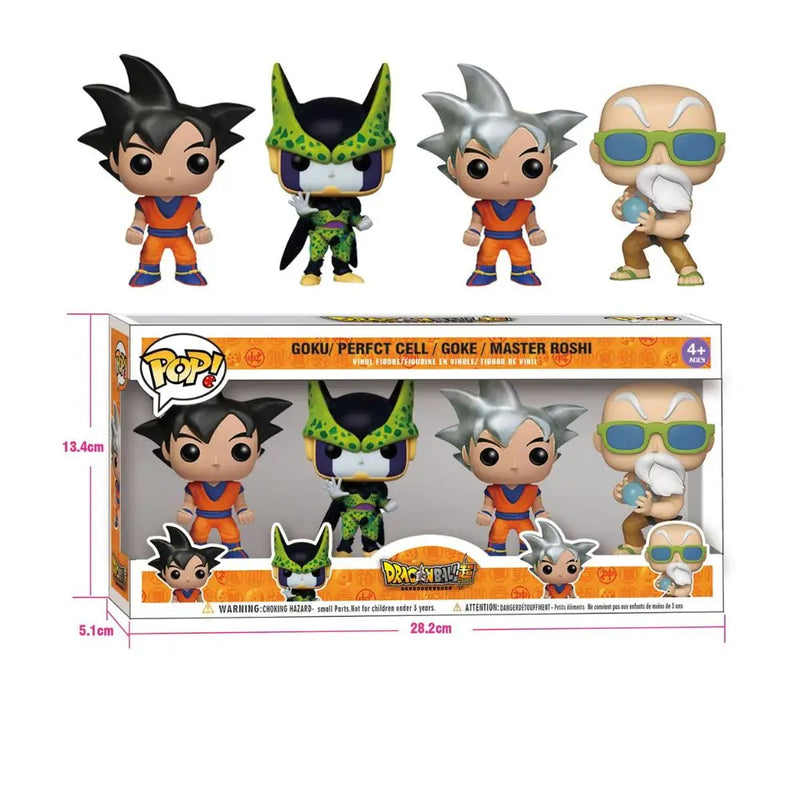 Conjunto 4 Peças Funko POP Dragon Ball Z